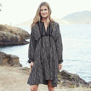 Doen Azalea Dress Black Prairie Paisley